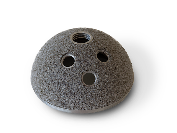 Porous coated hip implant